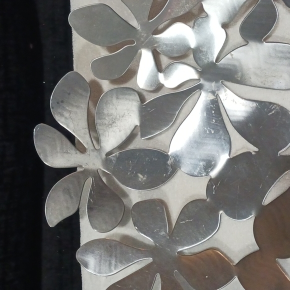 Stockholm Stainless Steel Floral Print Bowl. SET of 2. - Picture 6 of 12